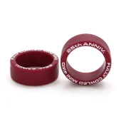 TAMIYA 92436 1/32 MINI 4WD LOW FRICTION TIRE MAROON, 2Pcs GOOD LIFE 50TH ANNIVERSARY