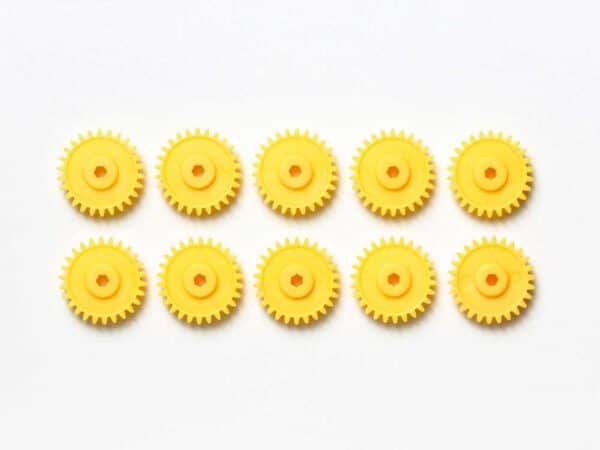 Tamiya AO-1041 10312 1/32 MINI 4WD G-18 GEAR(YELLOW/10PCS)