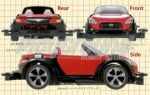 Tamiya 18082 1/32 Mini 4WD Daiahatsu Kopen XMZ (Super II Chassis)