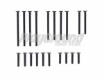 Tamiya 95415 1/32 Mini 4WD Stainless Steel Countersunk Screw Set (10/12/20/25/30mm, Black)