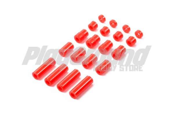 Tamiya 95400 1/32 Mini 4WD JR LW Plastic Spacer Set – 12/6.7/6/3/1.5 (Red)