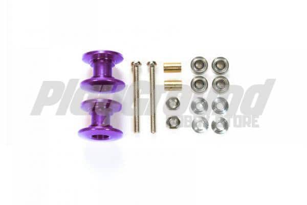Tamiya 95540 Lightweight Double Aluminum Rollers (13-12mm/Purple)