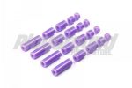 Tamiya 95536 1/32 Mini 4WD Lightweight Plastic Spacer Set (12/6.7/6/3/1.5mm) (Purple)