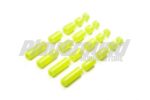 Tamiya 95496 Lightweight Plastic Spacer Set (12/6.7/6/3/1.5mm) (Fluorescent Yellow)