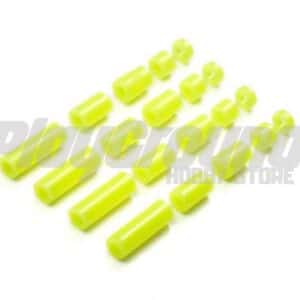 Tamiya 95496 Lightweight Plastic Spacer Set (12/6.7/6/3/1.5mm) (Fluorescent Yellow)