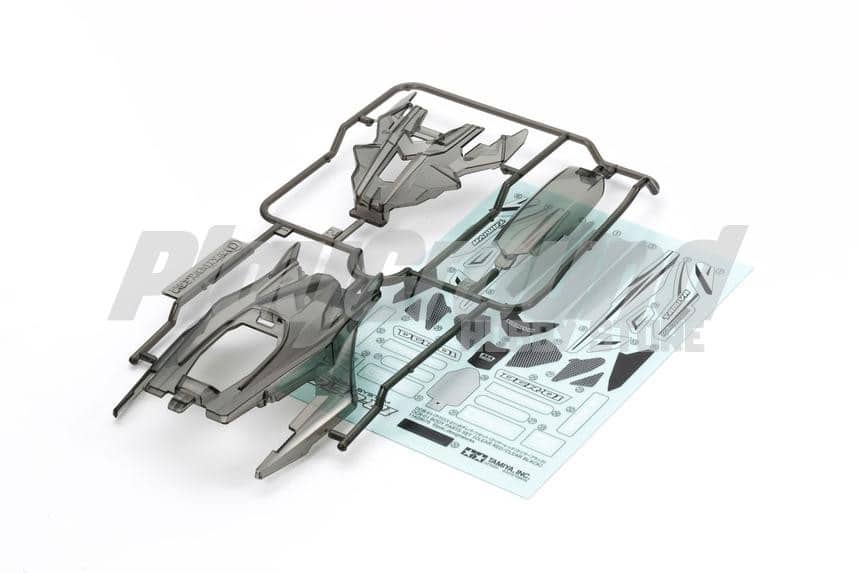 Tamiya 95408 1/32 Mini 4WD DCR-01 Body Parts Set (Clear Black)