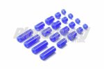 Tamiya 95368 1/32 Mini 4WD Lightweight Plastic Spacer Set (12/6.7/6/3/1.5mm) (Blue)