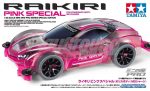 TAMIYA 1/32 MINI 4WD JR RAIKIRI PINK SPECIAL (POLYCARBONATE BODY) (MS CHASSIS)