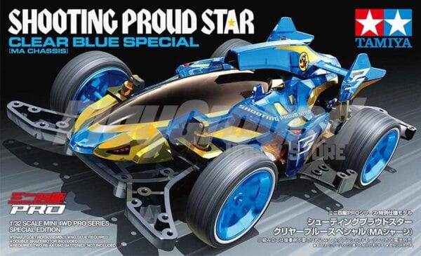 Tamiya 95573 1/32 Mini 4WD Shooting Pround Star Clear Blue Special (MA Chassis)