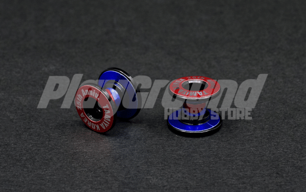 Tamiya Lightweight Double Aluminium Rollers 12-13mm Black TKC 25th Special