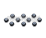 Tamiya 92433 1/32 Mini 4WD 2mm Alu Lock Nuts(Black, 10pcs) TKC25th
