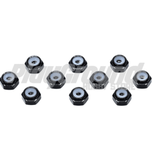 Tamiya 92433 1/32 Mini 4WD 2mm Alu Lock Nuts(Black, 10pcs) TKC25th