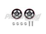 Tamiya 92434 1/32 Mini 4WD 19mm Aluminium Rollers (5 Spokes) w/Plastic Rings Tamiya Korea 25th Anniversary
