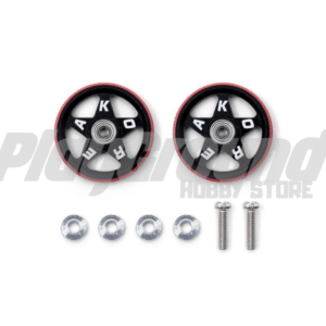 Tamiya 92434 1/32 Mini 4WD 19mm Aluminium Rollers (5 Spokes) w/Plastic Rings Tamiya Korea 25th Anniversary