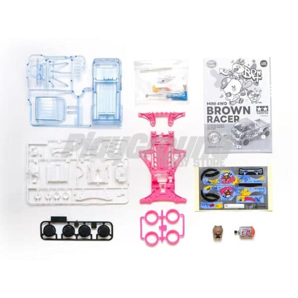 TAMIYA 92443 1/32 MINI4WD Line Friends Brown Racer (FM-A)