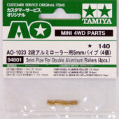 Tamiya 94801 AO-1023 Mini 4WD 5mm Pipe For Double Aluminum Rollers (4pcs.)