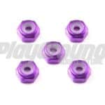 Tamiya 95555 1/32 Mini 4WD 2mm Aluminum Lock Nut (Purple, 5pcs.)