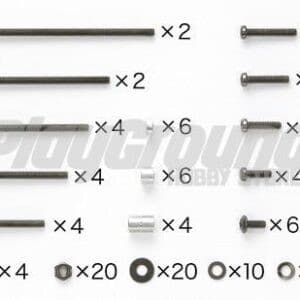 Tamiya 95233 1/32 Mini 4WD Black Plated Screw Set