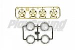 Tamiya 95331 Lo-Pro Tire/Wheel Set Gold Plated (5-Spoke)
