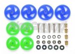 Tamiya 95391 1/32 Mini 4WD Low Friction Roller Set (Blue & Light Green)