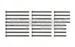 Tamiya 95434 1/32 Mini 4WD Stainless Steel Screw Set (15/20/25/30mm) (Black)