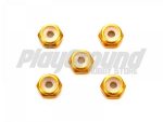 Tamiya 95458 1/32 Mini 4WD 2mm Aluminum Lock Nut (Gold, 5pcs.)