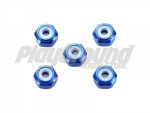 Tamiya 95459 1/32 Mini 4WD 2mm Aluminum Lock Nut (Dark Blue, 5pcs.)