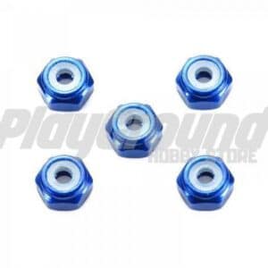 Tamiya 95459 1/32 Mini 4WD 2mm Aluminum Lock Nut (Dark Blue, 5pcs.)