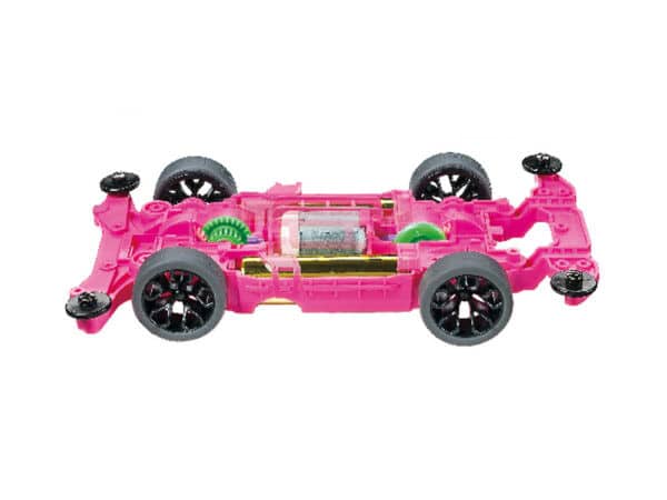 TAMIYA 1/32 MINI 4WD JR RAIKIRI PINK SPECIAL (POLYCARBONATE BODY) (MS CHASSIS)