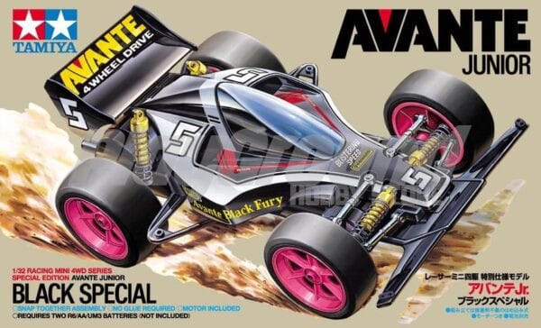 Tamiya 95501 Mini 4WD Avante Junior Black Special (Type 2 Chassis)