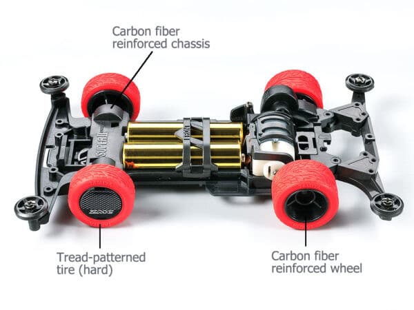 TAMIYA 95508 1/32 MINI 4WD NEO-TRIDAGGER ZMC CARBON SPECIAL LIMITED EDITION SUPER II CHASSIS KIT