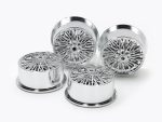 Tamiya 95531 Wire Spoke Wheels for Low-Profile Tires (Silver Plated)