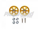 Tamiya 95582 HG Lightweight 19mm Aluminum Ball-Race Rollers (Ringless/Gold)