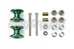 Tamiya 95606 Lightweight Double Aluminum Rollers (13-12mm/Green)