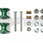 Tamiya 95606 Lightweight Double Aluminum Rollers (13-12mm/Green)