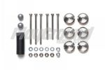 Tamiya 95608 Adjustable Mass Dampers (2.5g Weights x6/Silver)