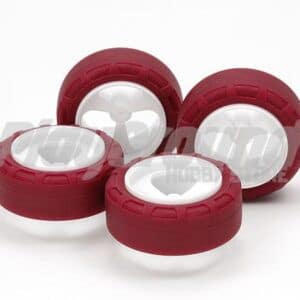 Tamiya Mini 4WD 95634 Low Friction Small Dia. Narrow Tires (24mm) & 3-Spoke Wheels