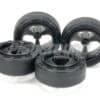Tamiya Mini 4WD 95635 Super Hard Small Dia. Narrow Tires (24mm) & Reinforced 3-Spoke Wheels