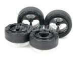 Tamiya Mini 4WD 95635 Super Hard Small Dia. Narrow Tires (24mm) & Reinforced 3-Spoke Wheels