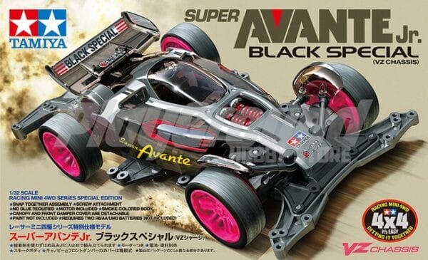 Tamiya 95648 1/32 Mini 4WD RJR SUPER AVANTE JR BLACK SPECIAL