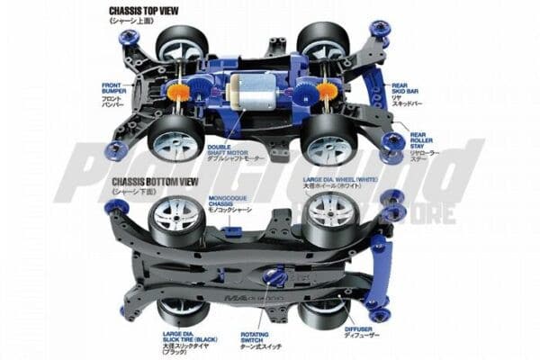 Tamiya 18641 1/32 Mini 4WD Shooting Proud Star (MA Chassis)