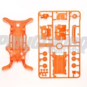 Tamiya 95316 1/32 Mini 4WD AR Fluorescent-Color Chassis Set (Orange)