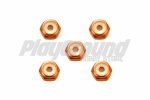 Tamiya 95556 1/32 Mini 4WD 2mm Aluminum Lock Nut (Orange, 5pcs.)