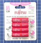 Fujitsu Pink Lightweight AA Batteries