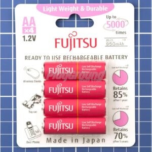 Fujitsu Pink Lightweight AA Batteries