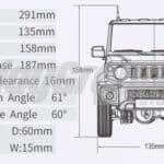 FMS Jimny Suzuki RC12002 RTR 1/12 RC Car with 2.4G Two Speed Transmission RC Crawler with LED Lights for RC Model Car