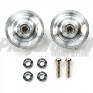 Tamiya 95436 1/32 Mini 4WD HG 19mm Tapered Aluminum Ball-Race Rollers (Ringless)