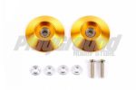 Tamiya 95583 HG 19mm Tapered Aluminum Ball-Race Rollers (Ringless/Gold)