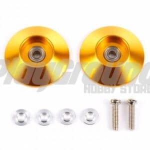 Tamiya 95583 HG 19mm Tapered Aluminum Ball-Race Rollers (Ringless/Gold)