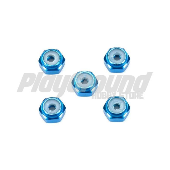 Tamiya 15500 2MM ALUMINUM LOCK NUT BLUE